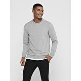 Only&Sons Erkek Sweatshirt Ceres Life Crew Neck 22018683-LGM
