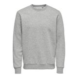 Only&Sons Erkek Sweatshirt Ceres Life Crew Neck 22018683-LGM