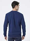 Only & Sons O Yaka Düz Koyu Mavi Erkek Sweatshirt