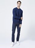 Only & Sons O Yaka Düz Koyu Mavi Erkek Sweatshirt