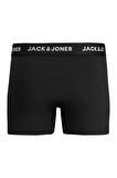 Jack Jones Black Mıcrofıbre 3 L ü Paket Erkek Boxer 12182421