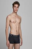 Jack Jones Black Mıcrofıbre 3 L ü Paket Erkek Boxer 12182421