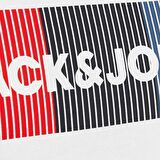 Jack & Jones O Yaka Baskılı Beyaz Erkek T-Shirt