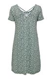 ONLY ONLBERA BACK LACE UP S/S DRESS JRS NOOS yeşil 