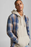 Jack & Jones Erkek Eskitme  Kapüşonlu Sweatshirt - 12174457