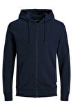 Jack & Jones Erkek Kapşonlu Sweatshirt 12181901