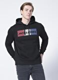 Jack & Jones 12152840 Jjecorp Logo Sweat Hood No Kapüşonlu Regular Fit Baskılı Siyah Erkek Sweatshir