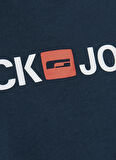 Jack & Jones O Yaka Baskılı Lacivert Erkek T-Shirt JJECORP LOGO TEE SS CREW NECK NOOS