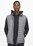 Only&Sons Erkek Yelek Paul Quilted 22015123-GRF