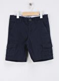 Jack & Jones Normal Bel Normal Lacivert Erkek Şort JPSTJOE JJCARGO SHORTS JNR