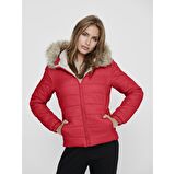 Only Kadın Mont Onldogukan Hood Fur Padded 15231669-GOJ