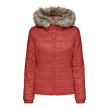 Only Kadın Mont Onldogukan Hood Fur Padded 15231669-GOJ
