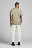 JACK&JONES JJERELAXED TEE SS O-NECK NOOS 12190467 BEJ