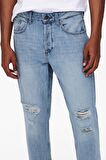 Only & Sons Erkek Yırtık Kot Pantolon Onsavı Beam Lıfe Crop - 22019569