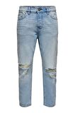 Only & Sons Erkek Yırtık Kot Pantolon Onsavı Beam Lıfe Crop - 22019569