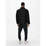 ONLY & SONS ONSMELVIN LIFE  PUFFER JACKET OTW VD siyah