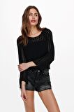 ONLNOLA LIFE  3/4 PULLOVER KNT NOOS SİYAH 