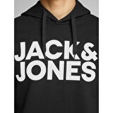 Jack & Jones Corp Logo Erkek Siyah Sweatshirt (12152840-B)