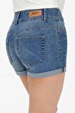 ONLY ONLCARMEN REG SHORTS WIDE WB DNM Kadın SHORT AÇIK MAVİ 