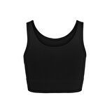 Only Play Onpjaıa Lıfe Un Sl Seam Short Top Noos Kadın T-Shirt 15250051-Black