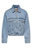 Only Jagger Pleat Kadın Jean Ceket 15246727