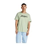 Jack & Jones Erkek Baskılı Bisiklet Yaka T-Shirt 63412205957 Yeşil