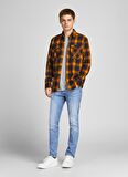 Jack & Jones 12203510_Jjiglenn Jjoriginal Mf 030 Düşük Bel Skinny Fit Düz Erkek Denim Pantolon