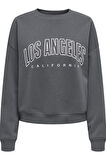 ONLSWEAT LIFE L/S CREW O.SIZE STATE NOOS ANTRASİT