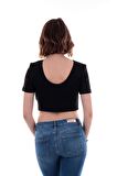 Only Kadın Kısa Crop Top Short - 15235303