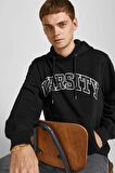 Jack & Jones Erkek Kolej Kapüşonlu Sweatshirt - 12207368