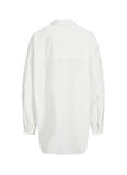 JJXX Bol Kesim Gömlek Yaka Düz Beyaz Kadın Gömlek JXMISSION LS OVERSIZE SHIRT NOOS