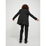 JJXX Kruvaze Yaka Tek Düğmeli Siyah Kadın Ceket 12200590