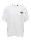Only & Sons Açık Beyaz Erkek T-Shirt 22022638_ONSGARTH OVZ BEETLE SS TEE