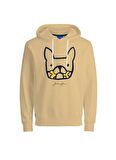 Jack & Jones 12207655_Jormate Sweat Hood Fst Kapüşonlu Regular Fit Baskılı Sarı Erkek Sweatshirt