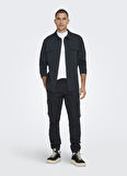 Only & Sons Düz Koyu Lacivert Erkek Gömlek 22021279_ONSNEWKODYL OVERSHIRT SWEA