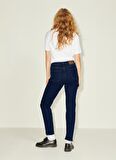 JJXX   Koyu Mavi Kadın Denim Pantolon JXSEOUL STRAIGHT MW CC3001 NOOS
