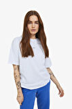 JJXX Jxandrea Kadın Beyaz T-Shirt 12205777-Brightwhite