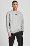 Jack & Jones Erkek Sweatshirt Jcopal Sweat Crew - 12204933