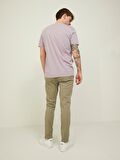 Jack & Jones O Yaka Baskılı Açık Mor Erkek T-Shirt 12209209_JCOBOOSTER TEE