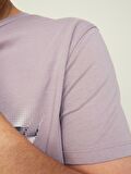 Jack & Jones O Yaka Baskılı Açık Mor Erkek T-Shirt 12209209_JCOBOOSTER TEE