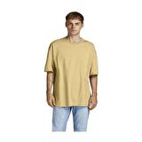 Jack & Jones Bisiklet Yaka Baskılı Kahve Erkek T-Shirt 12185628_JORBRINK TEE SS CREW NECK