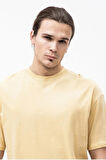 Jack & Jones Erkek Sarı Basic Düz Rahat Kalıp Relax T-shirt - 12185628