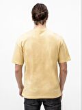 Jack & Jones Erkek Sarı Basic Düz Rahat Kalıp Relax T-shirt - 12185628