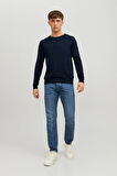 Jack & Jones Erkek Basic İnce Lacivert Triko Kazak - 12208364