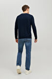 Jack & Jones Erkek Basic İnce Lacivert Triko Kazak - 12208364