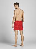 Jack & Jones Kırmızı Erkek Şort Mayo 12206071_JPSTCRETE JJSWIM AKM