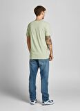 Jack & Jones Bisiklet Yaka   Standart Kalıp Baskılı Açık Yeşil Erkek T-Shirt  -  12209434_Jorbooster Tee