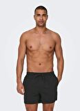 Only & Sons Siyah Erkek Şort Mayo ONSTED LIFE SWIM SHORT GW 1832