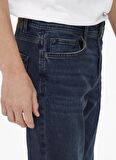 Only & Sons  Yüksek Bel Normal Kalıp Düz Mavi Erkek Denim Pantolon  -  22021887_Onsweft Reg D Blue