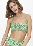 Only Yeşil Kadın Bikini Üst ONLAMALIE SMOCKLIKE BIKINI TOP